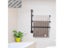 1Piece Wall Mount Bathroom Swivel Folding 3 Bars Towel Rack Black Rustic Carousel 3