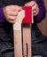 Wood Leather Craft Hand Stitching Pony Horse Leather Clamp With Pre Wrapped Leat Carousel 5