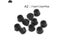 10pcs Anti Slip Furniture Legs Feet Black Speaker Cabinet Bed Table Box Conical Carousel 3