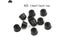 10pcs Anti Slip Furniture Legs Feet Black Speaker Cabinet Bed Table Box Conical Carousel 4
