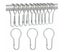 40 Pack Shower Curtain Rings Hanging Hooks for Sorting and Organizing Carousel 1