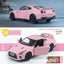 1:36 Nissan GTR R35 Super car Simulation Exquisite Diecast Toy, pink boxed Carousel 1