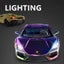 1:24 Lamborghini Revuelto Electroplate Alloy Model Car Toy Diecasts, Purple Carousel 5