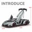 1:24 Lamborghinis Veneno Alloy Cast Toy Car Model Sound and Light, Silver Carousel 3