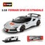 1:18 Ferrari SF90 XX Stradale Sport Car Static Simulation DieCast Vehicle, White Carousel 5