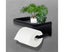 Toilet Paper Holder with Shelf, Black Toilet Paper Holder, Toilet Paper rol Carousel 2