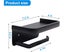 Toilet Paper Holder with Shelf, Black Toilet Paper Holder, Toilet Paper rol Carousel 6