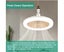 Modern Ceiling Fan with Light 2-In-1 Low Profile Ceiling Fans withGears Carousel 3
