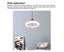 Modern Ceiling Fan with Light 2-In-1 Low Profile Ceiling Fans withGears Carousel 4