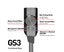 GS3 USB 2.0 External Sound Card Virtual 7.1 Channel Sound Card Adapter Plug Carousel 3