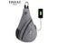 TINYAT New Man Sling Shoulder Bag Anti-Theft USB Charge Waterproof Travel Chest Carousel 3