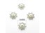 10pcs Lot 16MM Alloy Rhinestone Fabric Buttons For Clothing Hair Tie Carousel 1