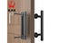 KAK 12 Inches Sliding Barn Door Handle Pull Cabinet Flush Hardware Set Wood Carousel 6
