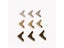 Practical Metal Bronze Book Scrapbooking Album Menu Folder Corner Protectors Carousel 4