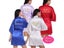 Bride Maid Of Honor Letter Print Kimono Robes Faux Faux Silk Bridal Party Wear Carousel 3
