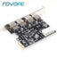 1 Set Professional 4 Port PCI-E To USB 3.0 HUB PCI Express Expansion Card Carousel 4