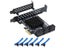 6/4 10 Port SATA III PCIe Card PCIe SATA III Controller Card To 6GB/s Internal Carousel 3