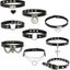 Gothic Choker Necklaces Women Girls Rivet Leather Necklace Rock Kpop Punk Neck Carousel 2