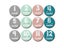 12 Pcs Month Sticker Baby Photography Milestone Memorial Monthly Newborn Kids Carousel 5