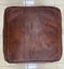 PREMIUM Handcrafted Moroccan Leather Pouf - Square Carousel 3