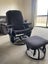 Black Nursing chair and foot stool Carousel 1