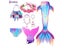 Swimming Mermaid Tail Costume For Kids Girls Children Carousel 4