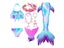 Swimming Mermaid Tail Costume For Kids Girls Children Carousel 6