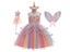 Purim Unicorn Girls Dress Kids Birthday Party Princess Costume For Halloween Carousel 3