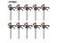 DTBD 4 Inch 2/3/4/5/10Pcs Woodworking Work Bar F Clamp Clip Set Hard Quick Carousel 2