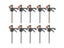 DTBD 4 Inch 2/3/4/5/10Pcs Woodworking Work Bar F Clamp Clip Set Hard Quick Carousel 1