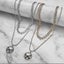 Korean Butterfly Multilayer Necklace Fashion Gold Silver Chain Necklaces Carousel 4