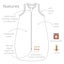 Muslin Sleep sack 1.0Tog Lulujo 0-6 months Carousel 3