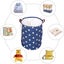 Daily Sundries Storage Bag Double Handle Foldable Storage Basket Dirty Clothes B Carousel 4