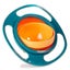 Hmwy-(green) Baby Feeding Bowl 360 Degree Rotating Gyro Toddler Spill-proof Bowl Carousel 1