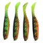 t tail soft bait jigging wobblers fishing lure 4PCS AR48 75mm/3.2g T Tail Soft Carousel 4