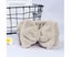 2Pcs Facial Headband for Bath Spa Makeup Bow Head Wrap Soft Head Cloth Gray Carousel 4