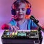 DJ Controller Set with Party Lights Multifunctional Dj Mixer Musical Toy Carousel 8