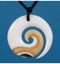 Pendant - Bone Koru Stained - Kiwiana Carousel 1