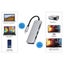 Type C Usbc Hdmi Adapter For Macbook 5 In 1 To Hub Sd Tf Card Reader And 2 3.0 P Carousel 4