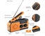 Emergency Solar Power Radio Hand Crank Radio Dynamo Generator 5000mAh Phone Carousel 3
