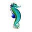 Zibo Coloured Glass Seahorse Ornament 23cm Carousel 1