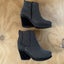 Minx “Snap To It” Black/White Zip Up Heeled Boots Size 39 Carousel 4