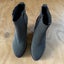 Minx “Snap To It” Black/White Zip Up Heeled Boots Size 39 Carousel 1