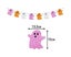 5Pcs Halloween Party Banner Garlands Cartoon Ghost Bat Spider Hanging Bunti Carousel 5