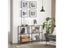 Black Frame Glass Console Table w/ Shelves by VASAGLE Carousel 3