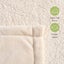 Serene Hudson Fleece and Sherpa Reverse Blanket Cream 240x250cm (Queen/King Bed) Carousel 2