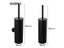Matt Black Stainless Steel Toilet Brush Holder Durable Wall Mounted ZR2412 Carousel 8