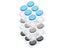 6PCS/Set Transparent Snare Drum Mute Pad Drum Damper Drum Muffler Percussion Carousel 6