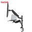 Loctek 10"-30" Single Monitor Ergonomic Gas Spring Arm - With 10.1"-17.3" Laptop Carousel 5