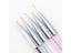 5 Pcs/Sets Nail Art Pen 2 In 1 Double Ends Gel Liner Brush Set Carousel 5